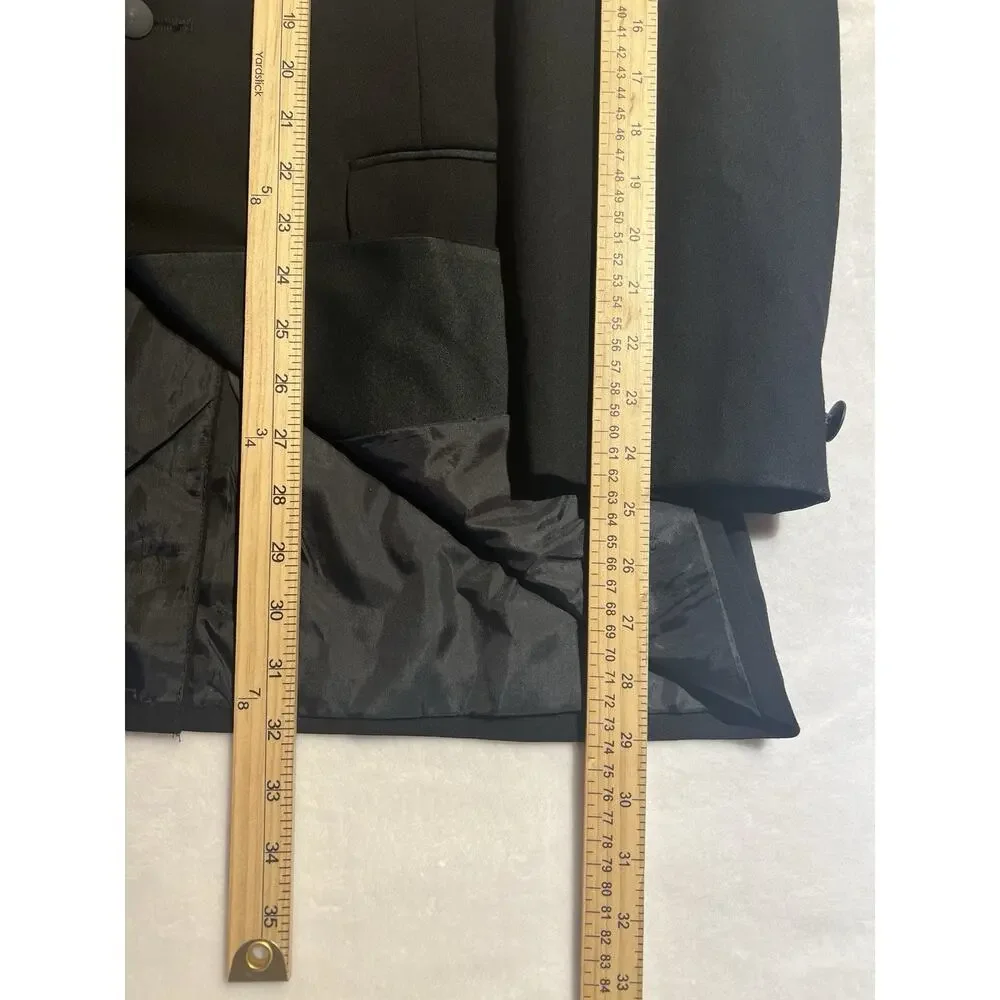 Vintage Palm Beach Mens 43L 38x31 Black Tuxedo Single Button Tux